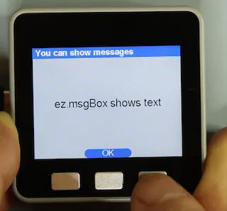 Message box dialog example