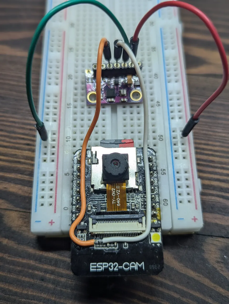 I2C peripheral wiring for sensors such as the MPU6050 and SSD1306 OLED display