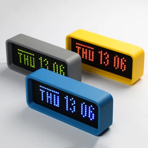 Official 3D-printable case design V1 for the MAX7219 8×32 LED matrix module.